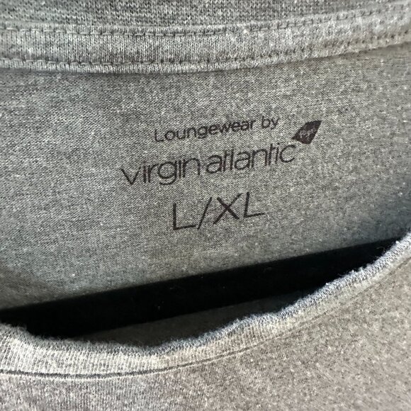 Grey L/XL Virgin Atlantic Long Sleeve Tee Shirt / Loungewear - Picture 3 of 10